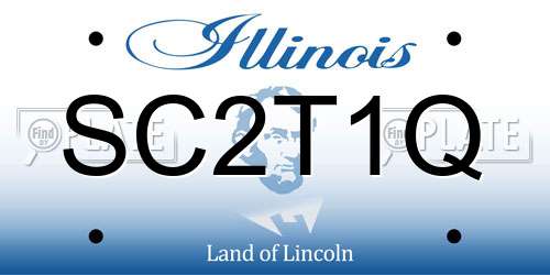 SC2T1Q Illinois License Plate