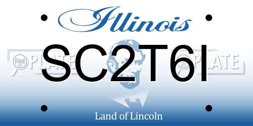 SC2T6I Illinois License Plate