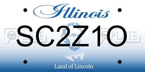 SC2Z1O Illinois License Plate