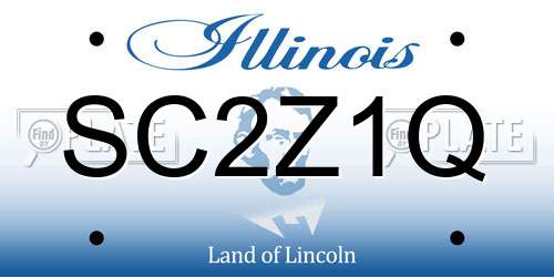 SC2Z1Q Illinois License Plate