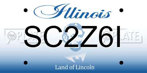 SC2Z6I Illinois License Plate