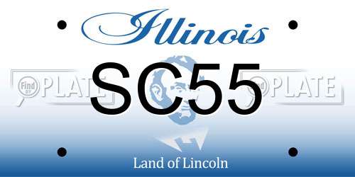 SC55 Illinois License Plate