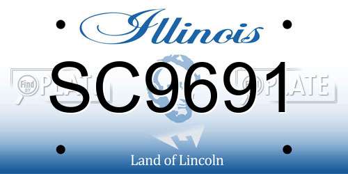 SC9691 Illinois License Plate