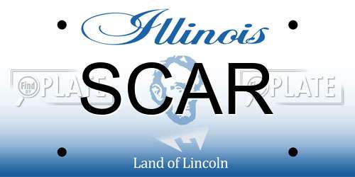 SCAR Illinois License Plate