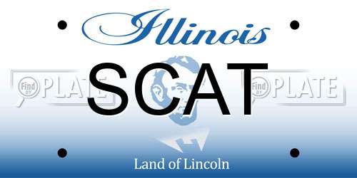 SCAT Illinois License Plate