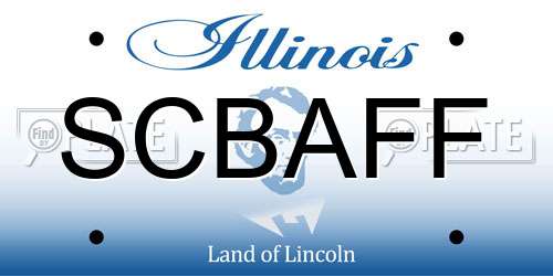 SCBAFF Illinois License Plate