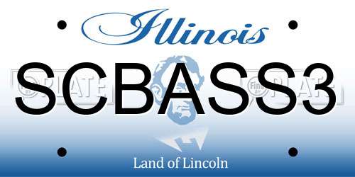 SCBASS3 Illinois License Plate
