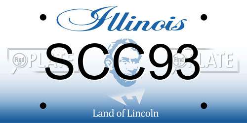 SCC93 Illinois License Plate