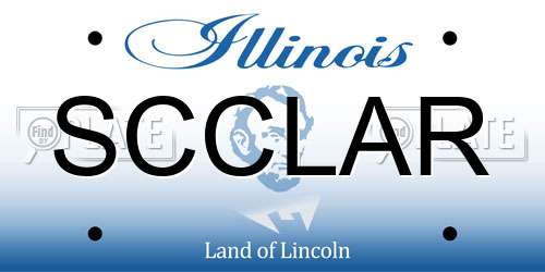 SCCLAR Illinois License Plate