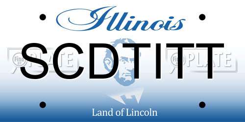 SCDTITT Illinois License Plate