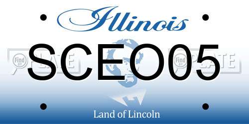 SCEO05 Illinois License Plate