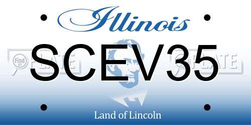 SCEV35 Illinois License Plate