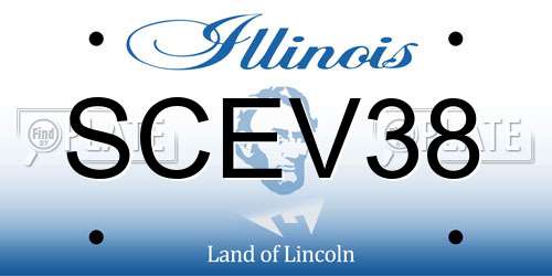 SCEV38 Illinois License Plate
