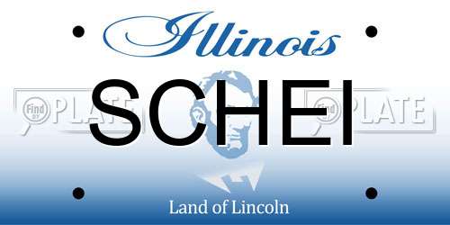 SCHEI Illinois License Plate