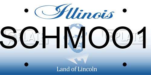 SCHMOO1 Illinois License Plate