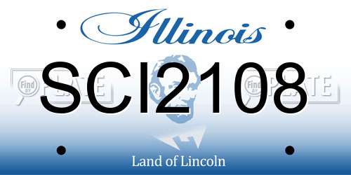 SCI2108 Illinois License Plate