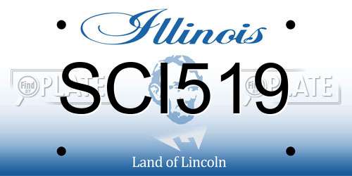 SCI519 Illinois License Plate