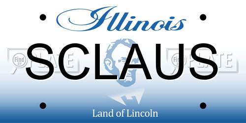 SCLAUS Illinois License Plate