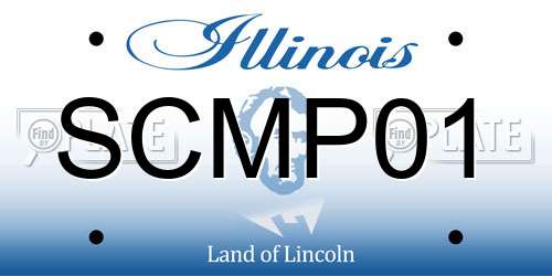 SCMP01 Illinois License Plate