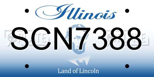 SCN7388 Illinois License Plate