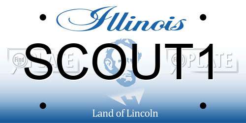 SCOUT1 Illinois License Plate