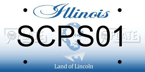 SCPS01 Illinois License Plate