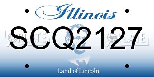 SCQ2127 Illinois License Plate