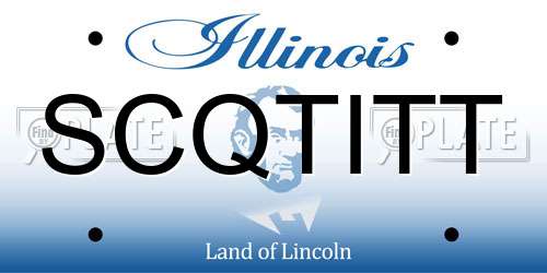SCQTITT Illinois License Plate