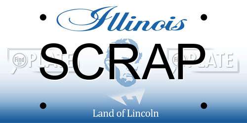 SCRAP Illinois License Plate
