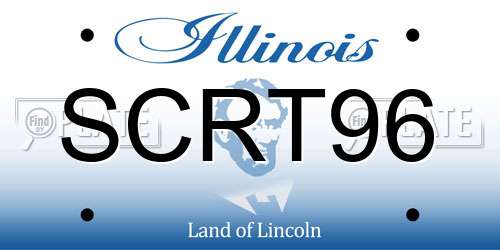 SCRT96 Illinois License Plate