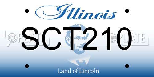 SCT210 Illinois License Plate