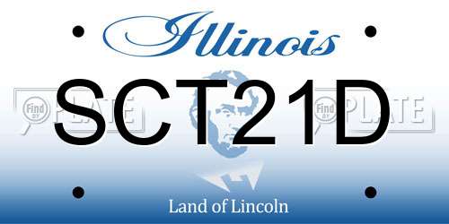 SCT21D Illinois License Plate