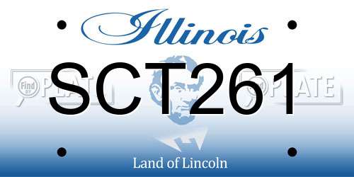 SCT261 Illinois License Plate