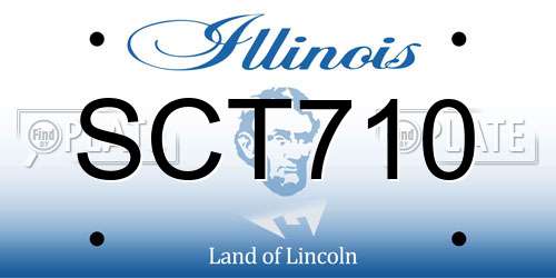SCT710 Illinois License Plate