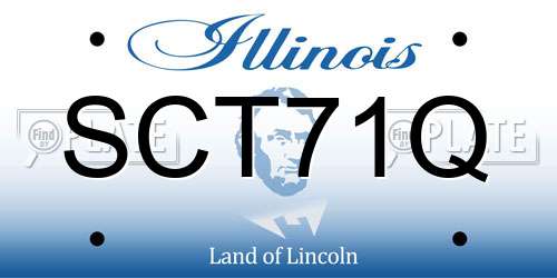 SCT71Q Illinois License Plate
