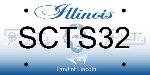 SCTS32 Illinois License Plate