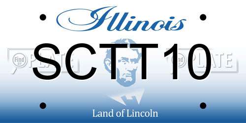 SCTT10 Illinois License Plate