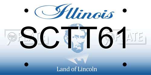 SCTT61 Illinois License Plate