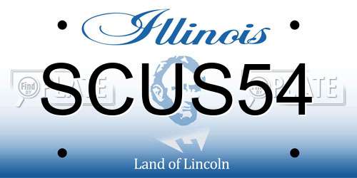 SCUS54 Illinois License Plate