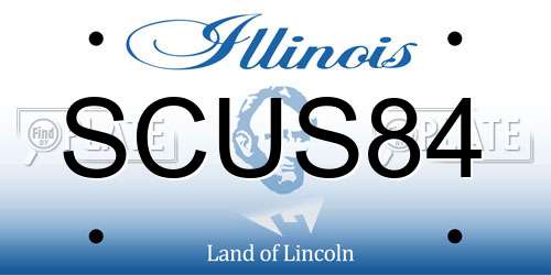 SCUS84 Illinois License Plate