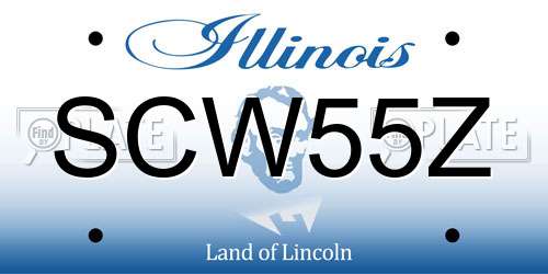SCW55Z Illinois License Plate