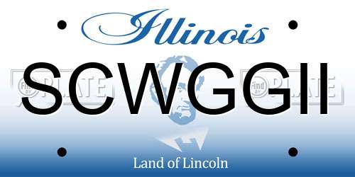SCWGGII Illinois License Plate