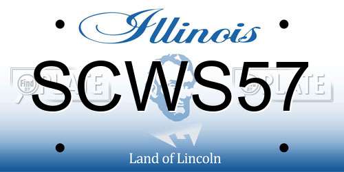 SCWS57 Illinois License Plate