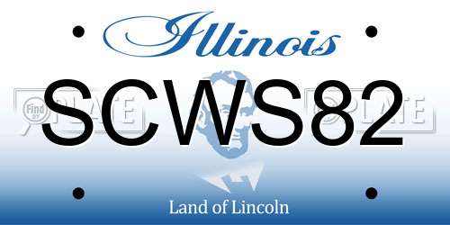 SCWS82 Illinois License Plate