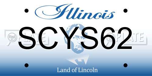 SCYS62 Illinois License Plate