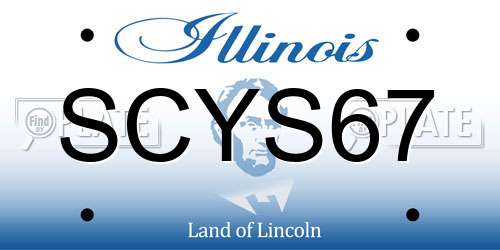 SCYS67 Illinois License Plate