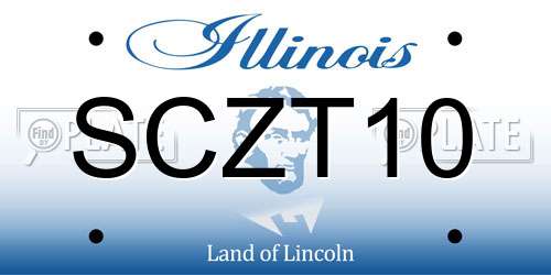 SCZT10 Illinois License Plate