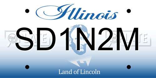 SD1N2M Illinois License Plate