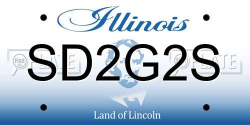 SD2G2S Illinois License Plate