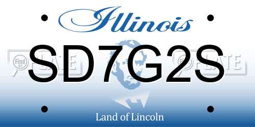 SD7G2S Illinois License Plate